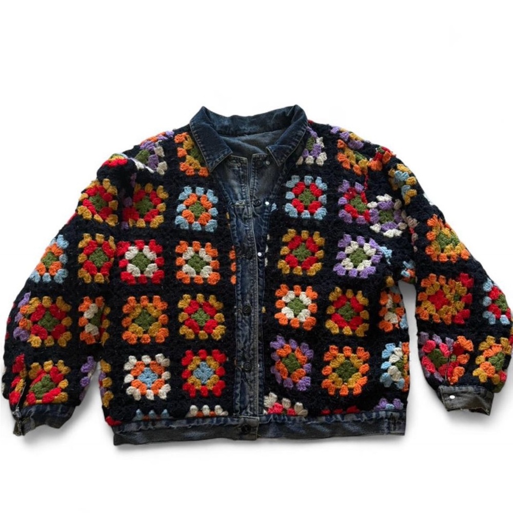 Vintage up-cycled Lee blue denim jacket